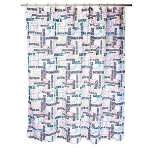 NYC In-Transit • Fabric Shower Curtain • Artistic • Modern • Contemporary